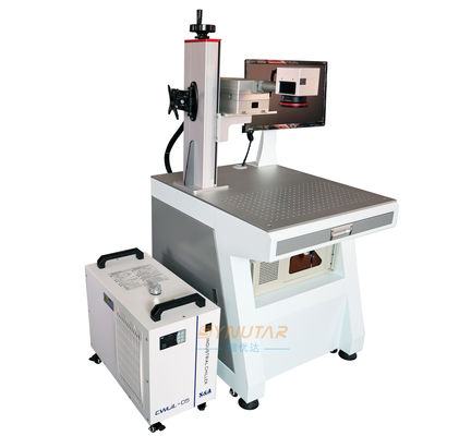 Table Type UV Laser Marking Machine For Wood / Metal Industrial 3W