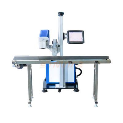 Powerful 100W Automatic Laser Marking Machine Fiber / CO2 / UV Flying Laser