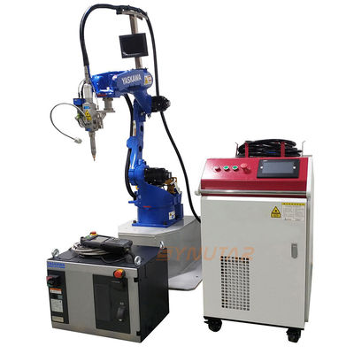 Automated Energy Storage Battery / Lithium Battery Cabinet Six Axis Robot Arm Laser Welding Machine