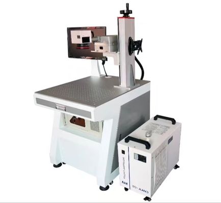 Professional 20W UV Laser Marking Machine 110mm x 110mm Marking Area 0.15mm Minimum Character Size