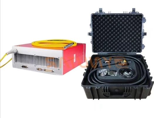 100W Fiber Laser Portable Cleaning Machine 1064nm Wavelength Air Cooling 50kg 20-1000Hz Pulse Frequency
