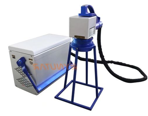 Air Cooling Fiber Laser Marking Machine 0.01mm Minimum Line PC Control
